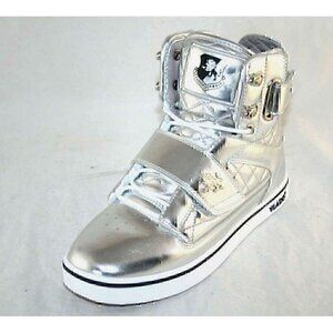 Vlado  Atlas Metallic SilverHi-Top Shoes Size Men's 5.5 Women's 7.5